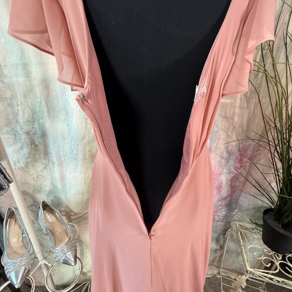 ๐Celebrate DB Studio Flutter Sleeve Formal - Bridesmaid - Prom Maxi Dress - Picture 10 of 15